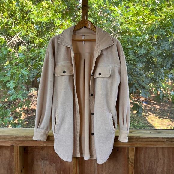 Free People Women's Ruby Jacket In Mustard Seed Size L - Picture 2 of 11